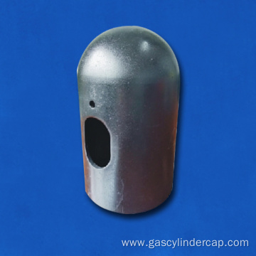 Metal cap for valve protection for gas cylinders